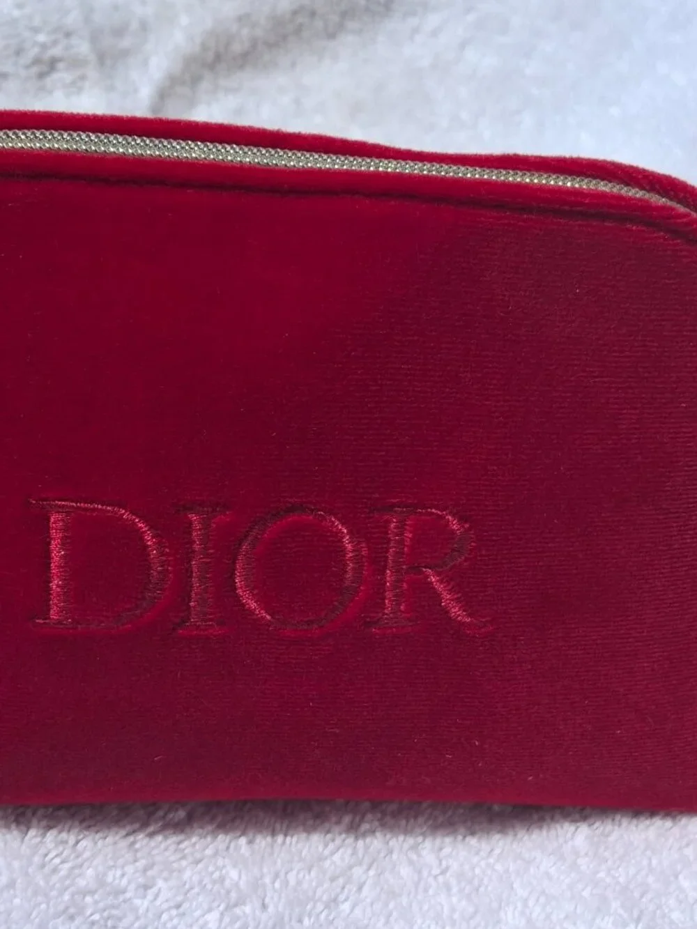 DIOR SAMPLES IN RED MAKEUP BAG